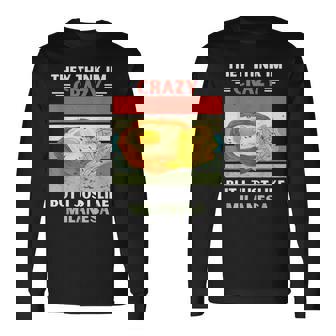 Vintage Creen Que Estoy Loco Pero Me Gusta Milanesa Lover Camiseta de manga larga - Regaloses