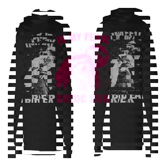Vintage In My Feral Bride Era Pink Raccoon Opossum Meme Long Sleeve T-Shirt - Monsterry