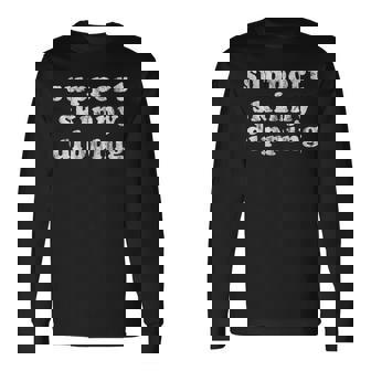 Vintage Look Support Skinny Dipping Swimming Camping Long Sleeve T-Shirt - Monsterry