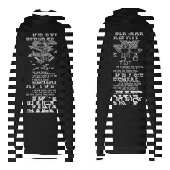 Vintage Motorcycle Biker Biker's Prayer Biking Motorcycling Long Sleeve T-Shirt - Monsterry