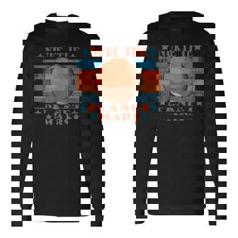 Vintage Nuke Mars Occupy Mars Retro Science Fiction Camiseta de manga larga - Regaloses