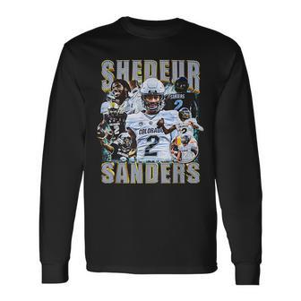Vintage Shedeur Graphic Sanders 90'S Style Long Sleeve T-Shirt - Thegiftio UK