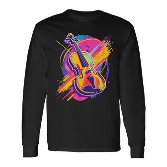 Violin Cartooniolin Loversiolin School Langarmshirts - Geschenkecke