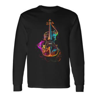 Violin Colourfuliolin Foriolinists Langarmshirts - Geschenkecke