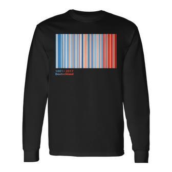 Warmth Stripes Germany Annual Temperatures Langarmshirts - Geschenkecke