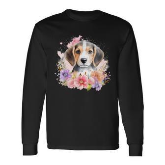 Watercolor Beagle Langarmshirts - Geschenkecke