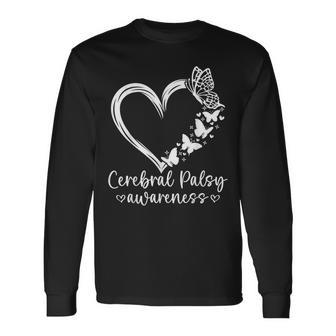 We Wear Green Cerebral Palsy Awareness Cp Month Long Sleeve T-Shirt - Thegiftio UK