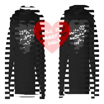 Wedding Proposal Will You Marry Me Classic Fit Cotton Polyester Blend Long Sleeve T-Shirt - Monsterry