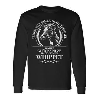 Whippet Guardian Angel Dog Greyhound Dog Saying Langarmshirts - Geschenkecke