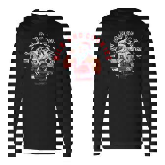 Workout Gym Santa Claus Fitness Bodybuilding Swole Long Sleeve T-Shirt - Monsterry