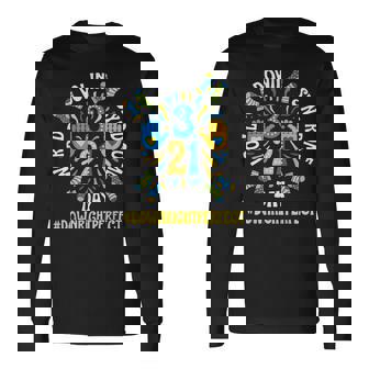 World Down Syndrome Day 321 Awareness Down Right Perfect Long Sleeve T-Shirt - Seseable