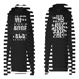 World Language Teacher Bilingual Spanish Teacher Maestra Long Sleeve T-Shirt - Monsterry