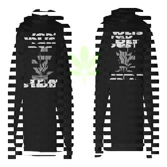 Worlds Dopest Step Dad Long Sleeve T-Shirt | Mazezy