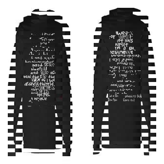 Wrestle Not Against Flesh & Blood Ephesians 6 Long Sleeve T-Shirt - Monsterry