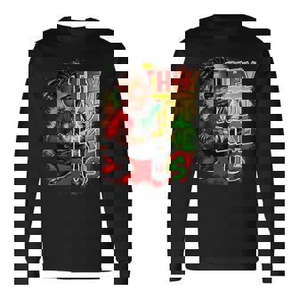 They Not Like Us Black History Melanin African Black Men Long Sleeve T-Shirt | Mazezy