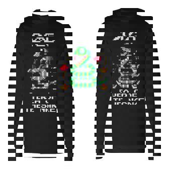 Year Of The Snake 2025 A Pixelated Art For Chinese New Year Long Sleeve T-Shirt - Monsterry