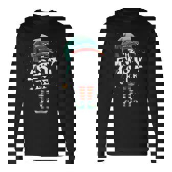 Zesty Elf Christmas Group Xmas Pajama Party Long Sleeve T-Shirt - Monsterry