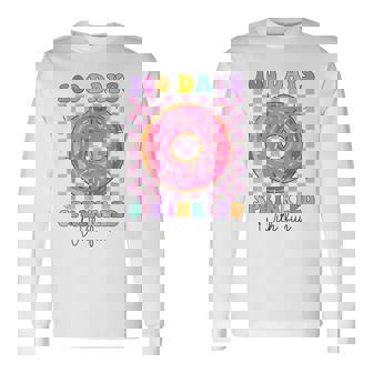 100 Days Sprinkled With Fun Donuts 100 Days Smarter School Long Sleeve T-Shirt - Thegiftio