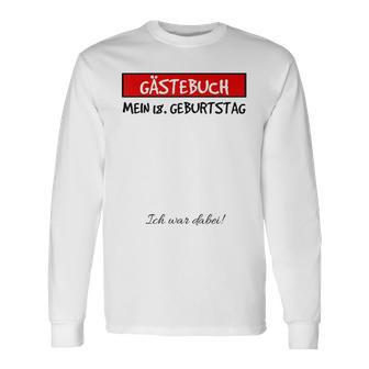 18Th Birthday Party Guest Book Idea 18 Years Langarmshirts - Geschenkecke