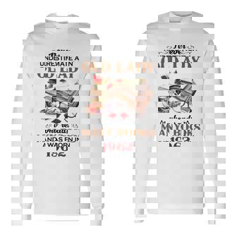 1962 An Old Lady Who Reads Many Books Long Sleeve T-Shirt | Mazezy