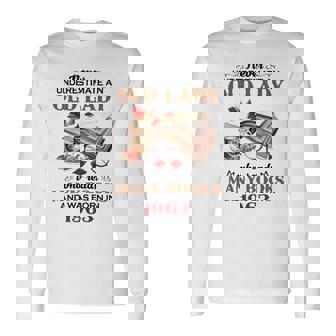 1963 An Old Lady Who Reads Many Books Long Sleeve T-Shirt | Mazezy