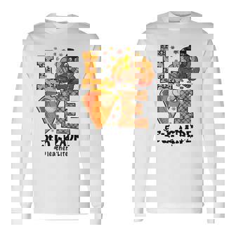 2024 Thanksgiving Love 5th Grade Teacher Turkey Autumn Fall Long Sleeve T-Shirt - Monsterry