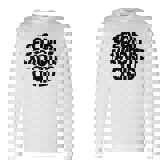 2nd Second FAVORITE CHILD Funny Brother Sister Sibling Twin Long Sleeve T-Shirt - Monsterry