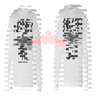 Never 51 Canada Is Not For Sale Est 1867 Proud Canadian Long Sleeve T-Shirt | Mazezy