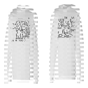 Aesthetic Floral Love Career Future Goals Motivational Quote Tank Top Long Sleeve T-Shirt - Monsterry