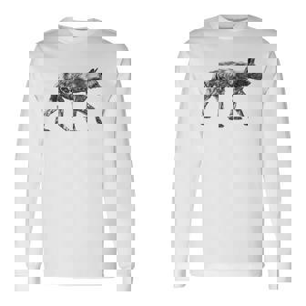 African Wild Dog Ready To Hunt Long Sleeve T-Shirt - Monsterry