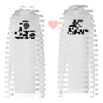 Amo Corazón Carlos Charles Camiseta de manga larga - Regaloses