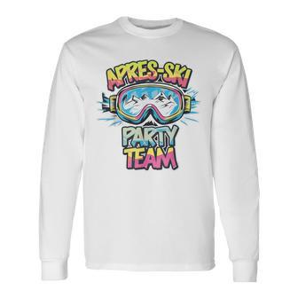 Apres Ski Party Team Lustges Hütten Party Urlaubs Outfit Langarmshirts - Geschenkecke