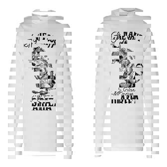 Ask Me About My Explosive Diarrhea Racoon Long Sleeve T-Shirt - Monsterry