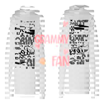 His Biggest Fan Baseball Grammy Of A Baseball Player Grammy Long Sleeve T-Shirt - Seseable