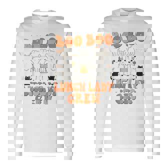 Boo Boo Lunch Lady Crew Cafeteria Halloween Costume Matching Long Sleeve T-Shirt - Monsterry