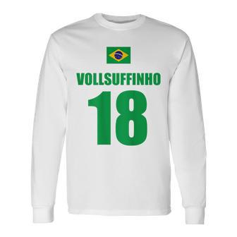 Brazil Party & Sauf Jersey For Malle Holiday Party Crew Yellow Langarmshirts - Geschenkecke