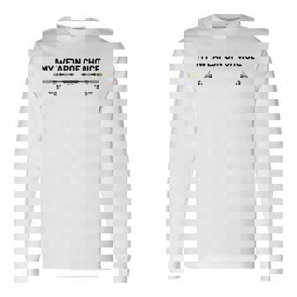 Canne À Pêche Mon Arme De Choix T-shirt à manches longues - Cadeauxyz