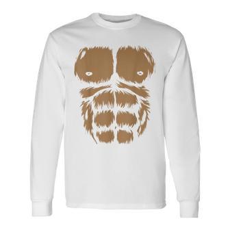 Carnival Costume Gorilla Aaffe Fancy Dress Carnival Brown Langarmshirts - Geschenkecke