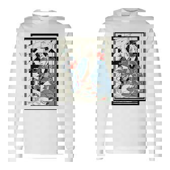 Carpenter Japanese Samurai Warrior Armor Sword Fighter Mask Long Sleeve T-Shirt - Monsterry