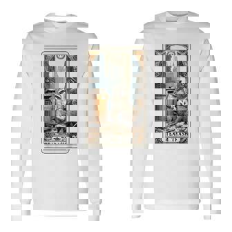 Carta Del Tarot De La Basura Del Equipo Mapache Zarigüeya Zarigüeya Mapache Camiseta de manga larga - Regaloses