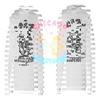 Chicago Illinois Chicago Handshake Chicago Beer Lover Malort Long Sleeve T-Shirt - Monsterry