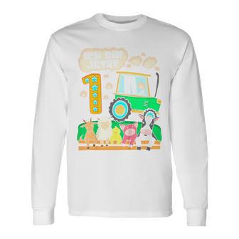 Children's First Birthday 1 Year Boy Tractor One Year Langarmshirts - Geschenkecke