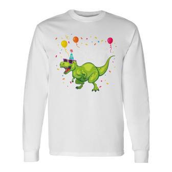 Children's Geburtstags 6 Jahre Junge Dinosaurier Dino Ich Bin 6 Langarmshirts - Geschenkecke