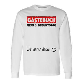 Children's Guest Book Wir Were Here My 8Th Birthday 80 Langarmshirts - Geschenkecke