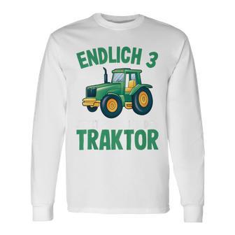 Children's Tractor Boys 3 Years 3Rd Birthday Boys Tractor Langarmshirts - Geschenkecke