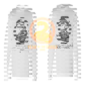 Chinese New Year 2025 Year Of The Snake Zodiac Sign Lunar Long Sleeve T-Shirt | Mazezy
