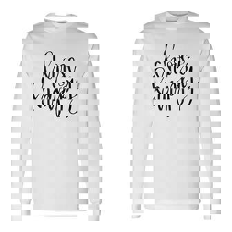 Choose Happy Quote Inspiring Quote Tank Top Long Sleeve T-Shirt - Monsterry