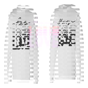 Choose Love Quote Inspirational Quote Peace Kindness Pride Long Sleeve T-Shirt - Monsterry