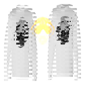 Commercial Divers Helmet Long Sleeve T-Shirt - Monsterry