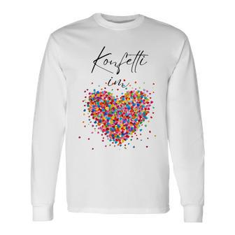 Confetti In The Heart Fancy Dress Carnival Costume Replacement Langarmshirts - Geschenkecke